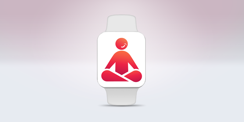 10 per cent happier logo on a smartwatch